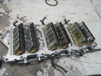 Load image into Gallery viewer, 2000 yamaha 150 OX66 SWS II outboard Intake manifold with reeds 65l-13610-01
