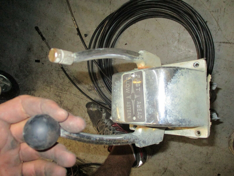 morse style outboard top mount control box 28' cables
