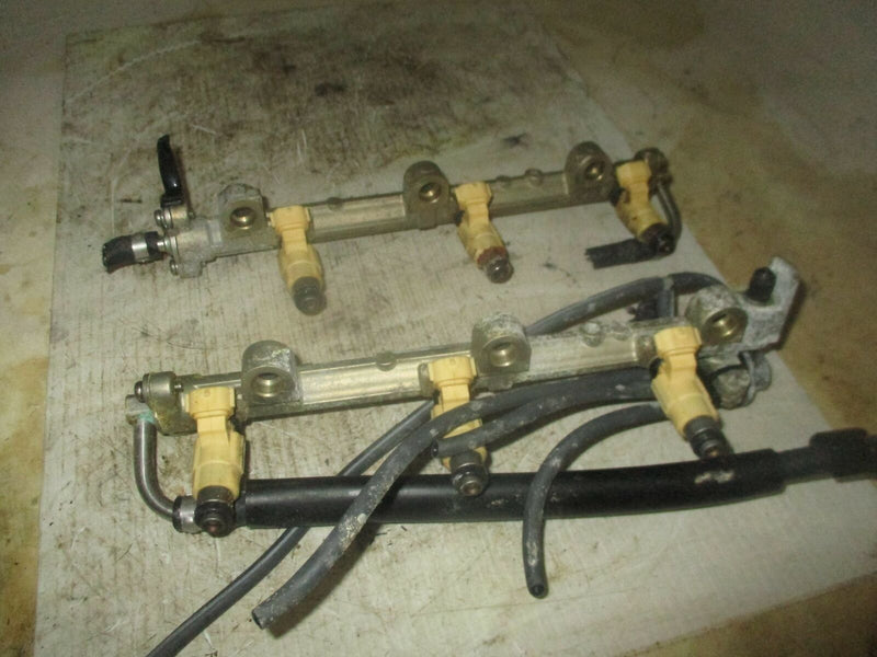 Yamaha 200hp 4 stroke outboard fuel rail with injector set (69J-13160-00-00)