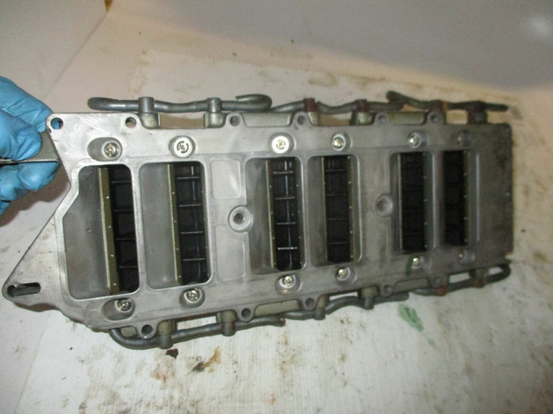 Yamaha OX66 salt water series 225hp outboard intake manifold with reed valves