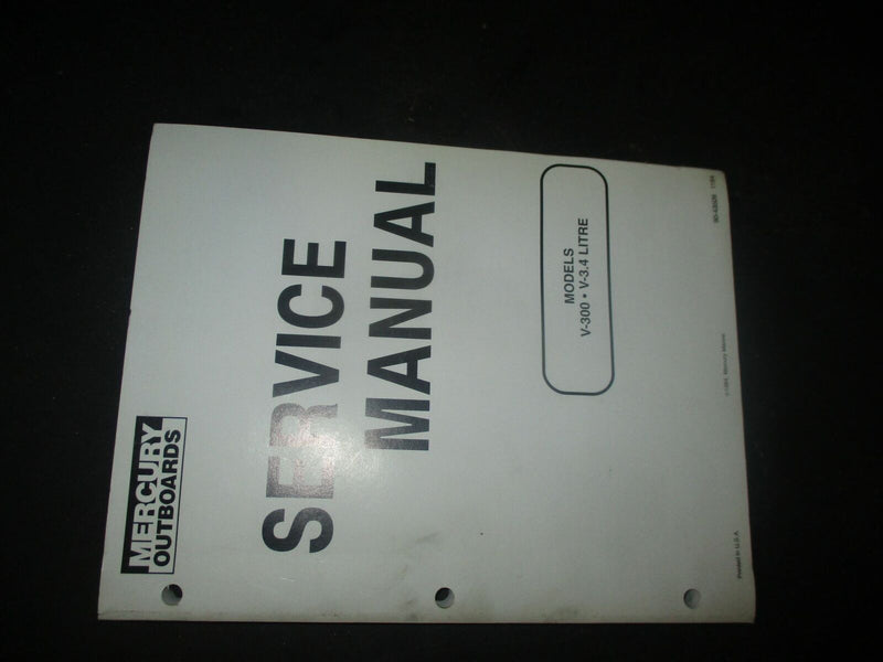 NEW Mercury Service Manual V-300 V3.4 Litre