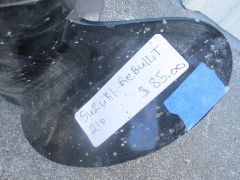 Suzuki outboard Rebuilt aluminum propeller  V2100 13x21