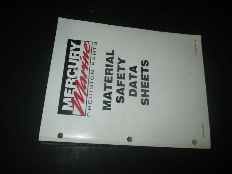 NEW Mercury Marine Material Safety Data Sheets
