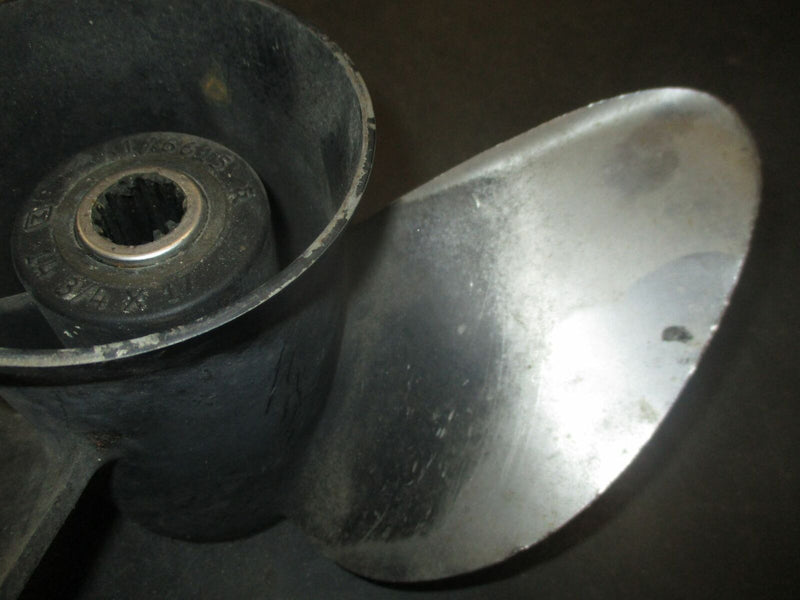 Johnson outboard stainless steel propeller 14 3/4 by 17 (176615)