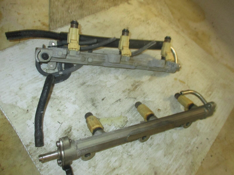 Yamaha 200hp 4 stroke outboard fuel rail with injector set (69J-13160-00-00)