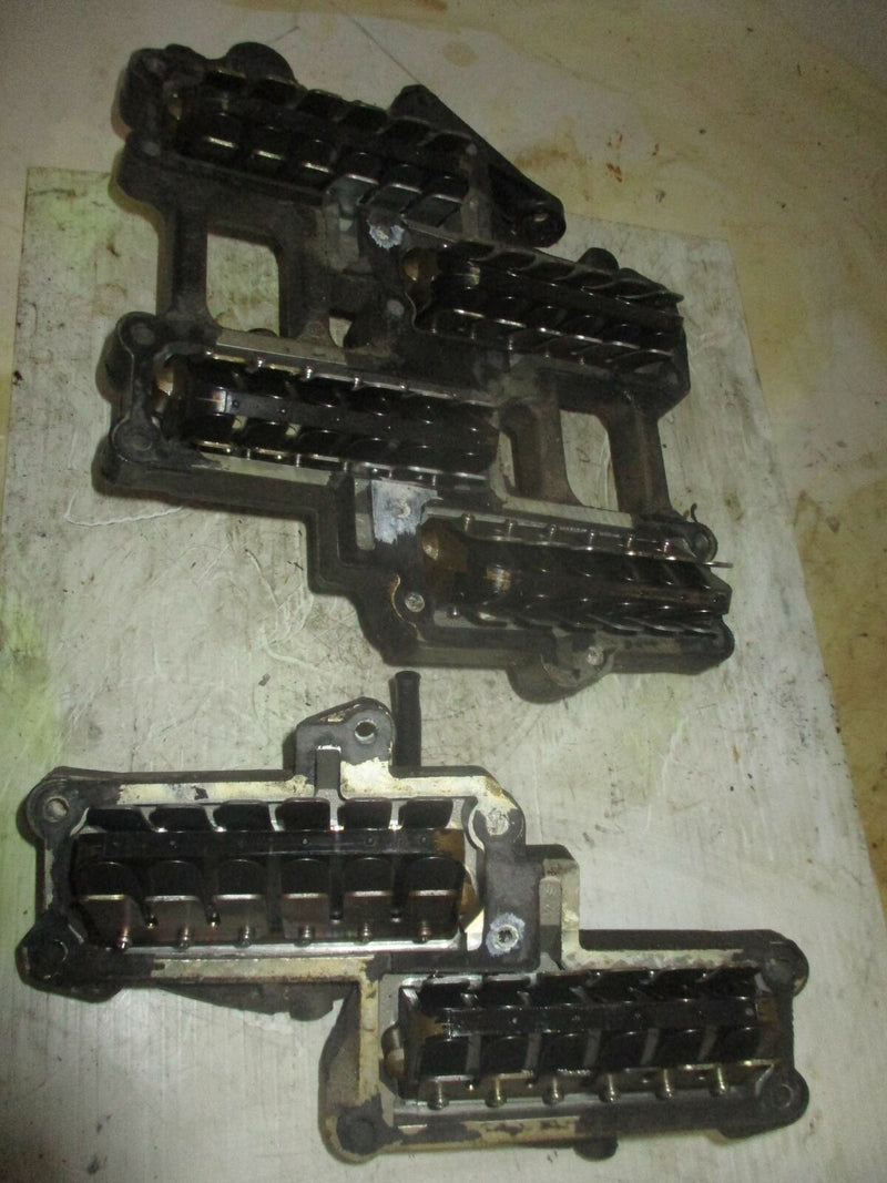 Johnson 225hp 2 stroke outboard intake manifold with reed valves (332264)