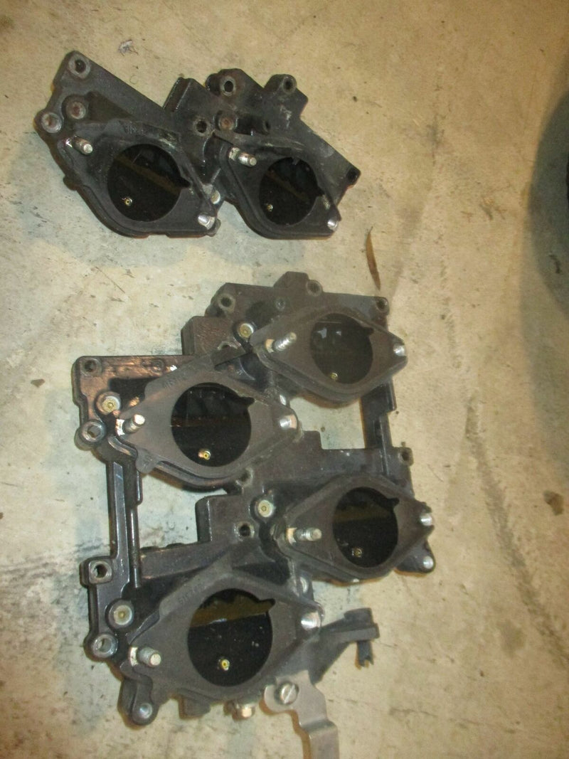 2004 Evinrude Ficht E250FPXSRM Outboard Intake Manifold w/Reeds 347256, 346157