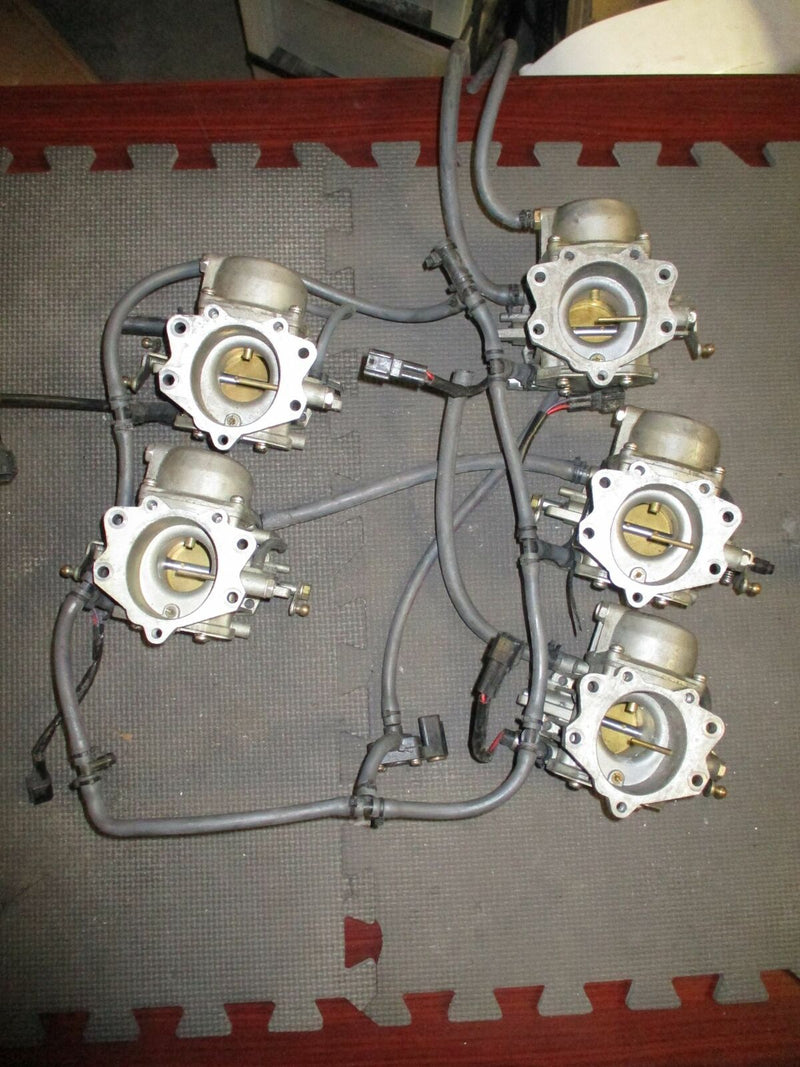 1996 225hp Yamaha 2-Stroke Outboard Carburetor Set of 5 [62J-02] 62J-14301-02