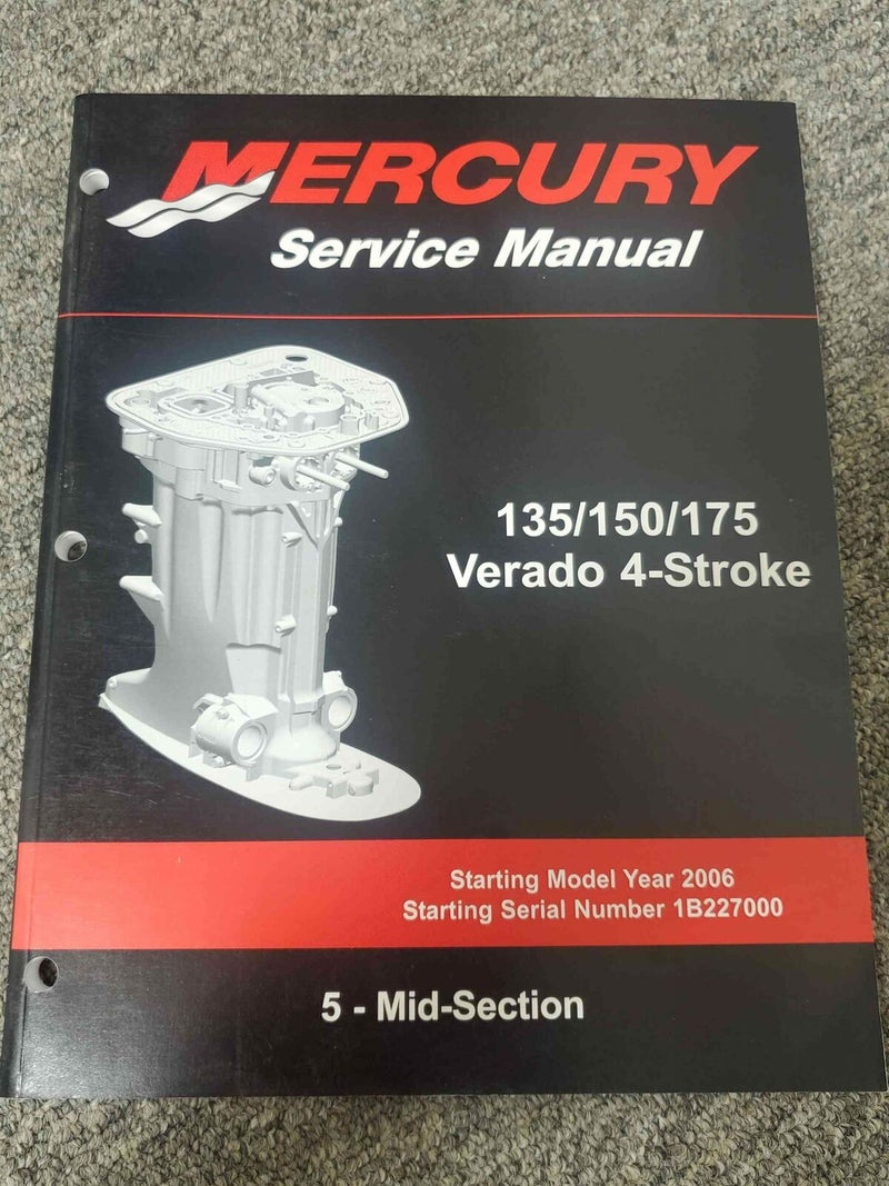 Mercury 135-175 Verado 4-Stroke Service Manual #3 Mid Section 90-897928500