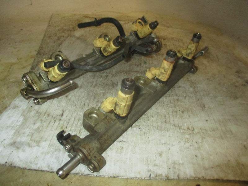 Yamaha 225hp 4 stroke outboard fuel rail with injector set (69J-13160-00-00)