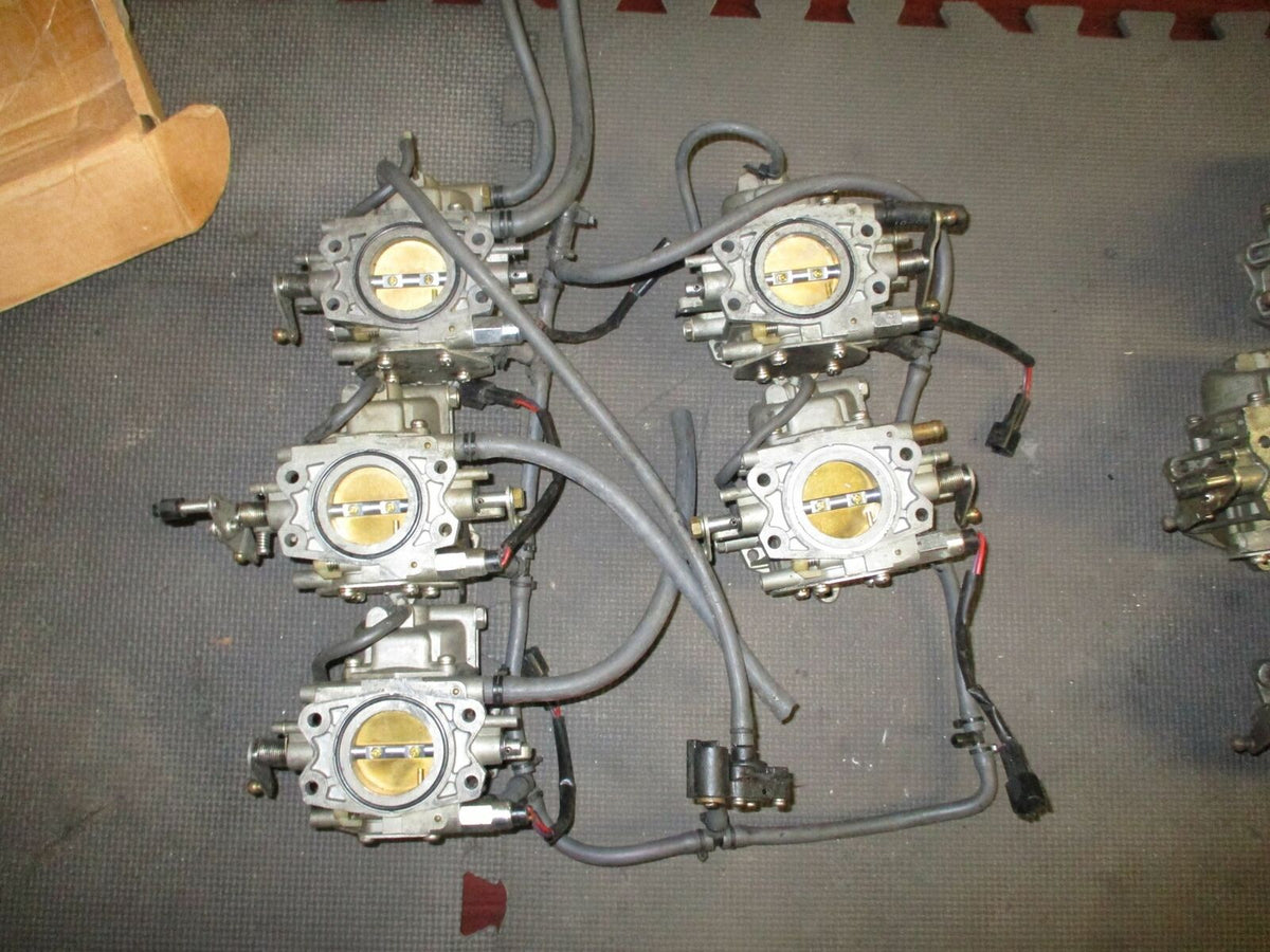 1996 225hp Yamaha 2-Stroke Outboard Carburetor Set of 5 [62J-02] 62J-14301-02