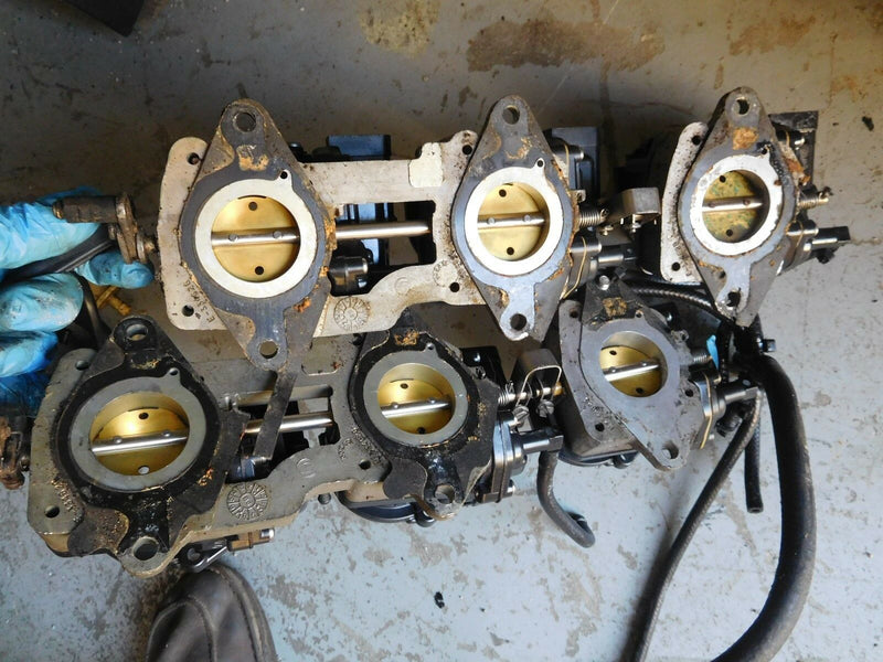 1988 Johnson 200hp J200TXCCR outboard Carburetor Set 398360