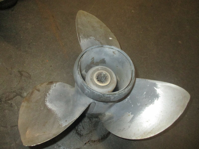 Johnson Evinrude outboard stainless steel propeller 90-115 hp.