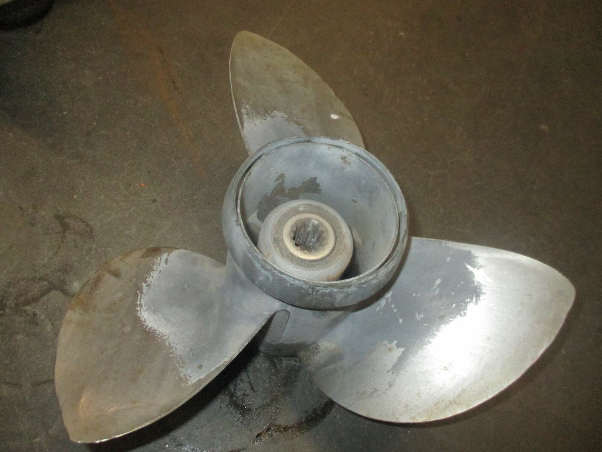 Johnson Evinrude outboard stainless steel propeller 90-115 hp.