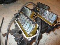 Load image into Gallery viewer, Johnson 130hp 2 stroke outboard intake manifold with reeds (0437340)
