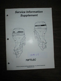 Load image into Gallery viewer, Evinrude/Johnson 70FTLEC Service Information Supplement [P/N: CR98-07]
