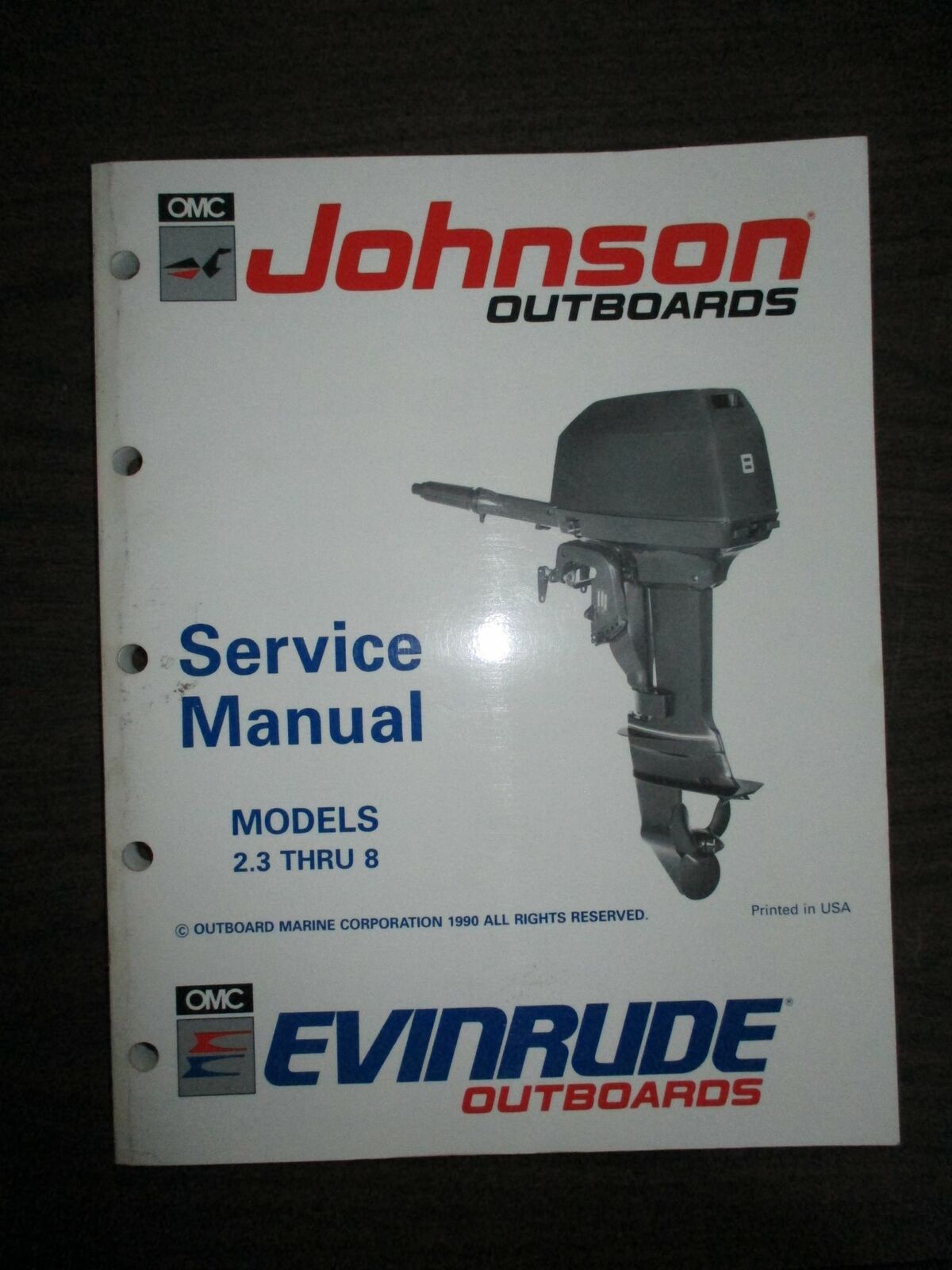 Johnson OMC 2.3-8hp Service Manual [P/N: 507945]