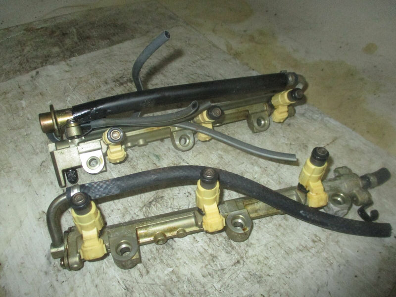 Yamaha 225hp 4 stroke outboard fuel rail with injector set (69J-13160-00-00)