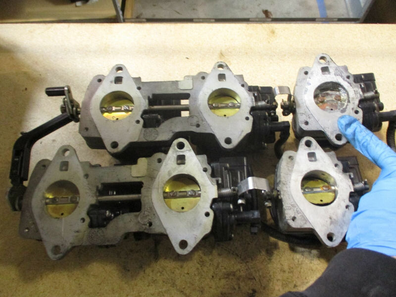 Johnson/Evinrude 2-Stroke Outboard Carburetor Set w/Throttle Body 436882