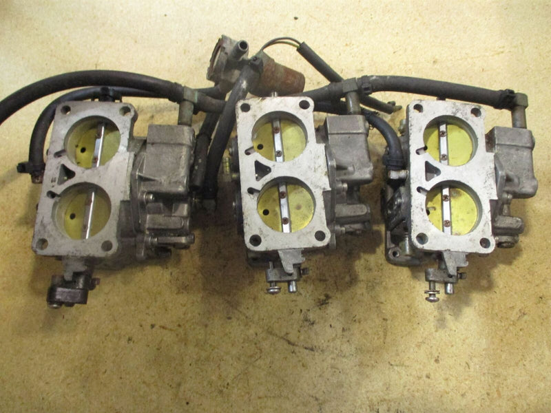 Mid 90's Mercury 225hp Outboard Carburetor Set w/Fuel Pump (3327-828273-C)