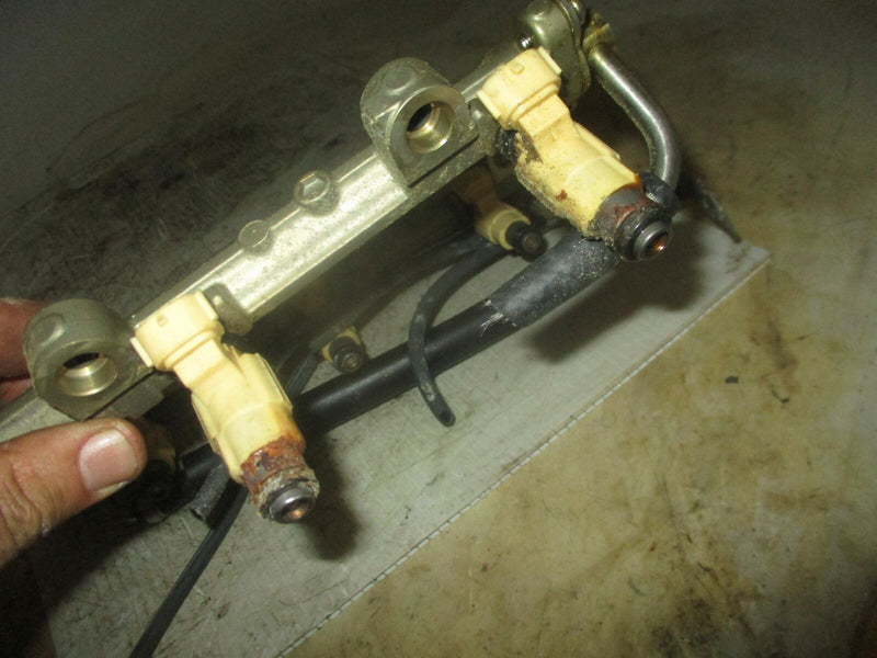 Yamaha 200hp 4 stroke outboard fuel rail with injector set (69J-13160-00-00)