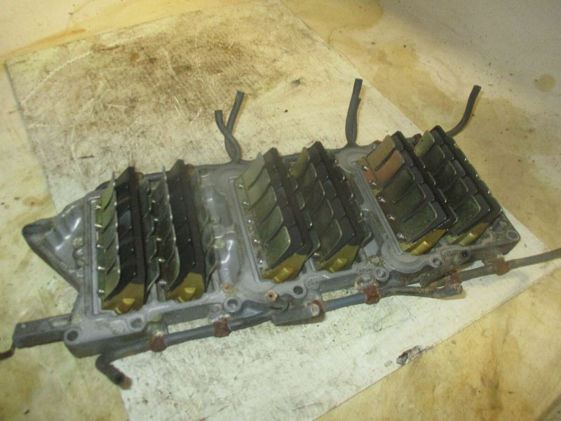 Yamaha OX66 250hp outboard intake manifold with reeds (65L-13624-01-1S)