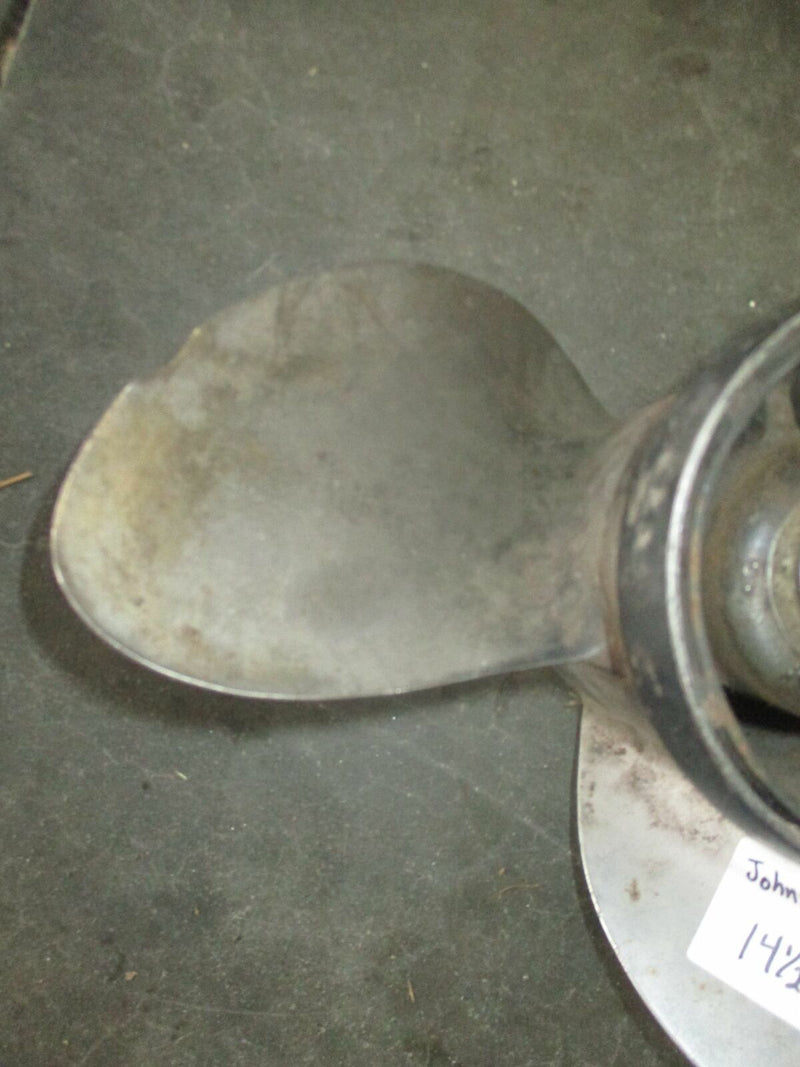 Johnson Evinrude outboard stainless steel propeller 14 1/2 by 19