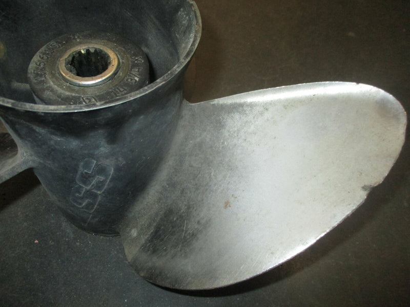 Johnson outboard stainless steel propeller 14 3/4 by 17 (176615)