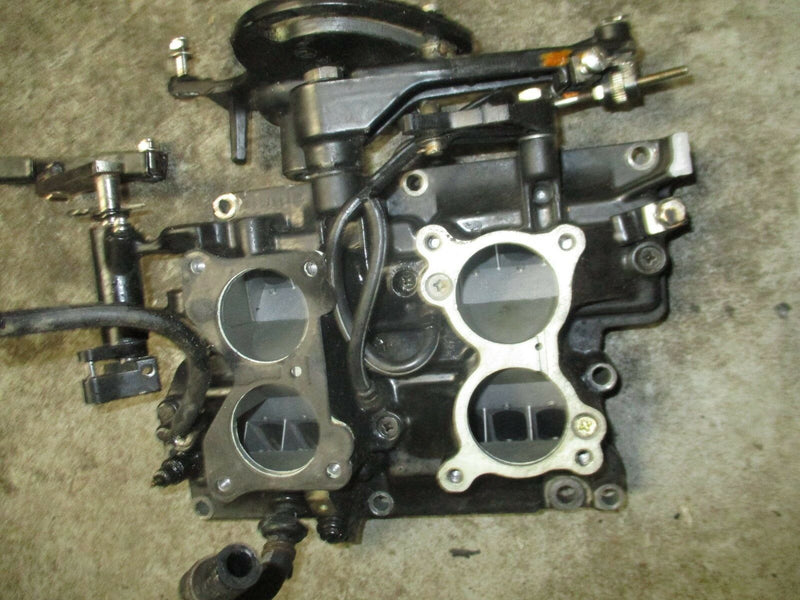 1995 Evinrude 90hp outboard intake manifold with reeds 0397075