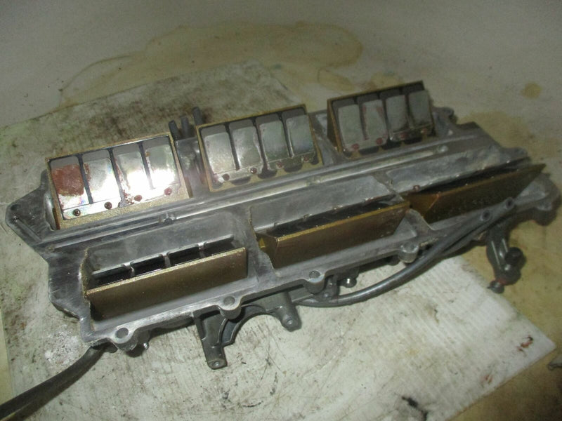 Yamaha 150hp 2 stroke outboard intake manifold with reed valves