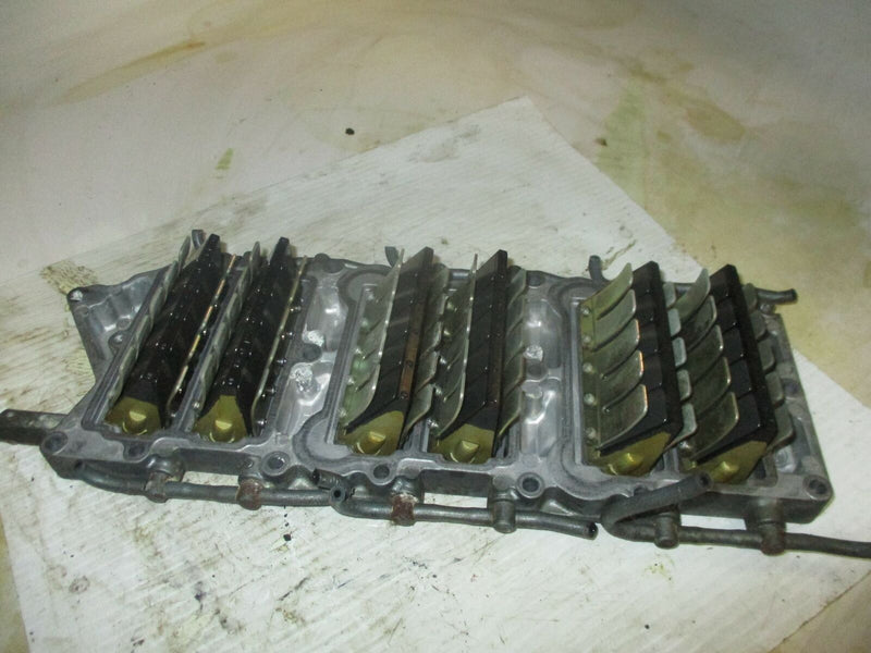 Yamaha OX66 225hp outboard intake manifold with reed valves (61A-13641-00-94)
