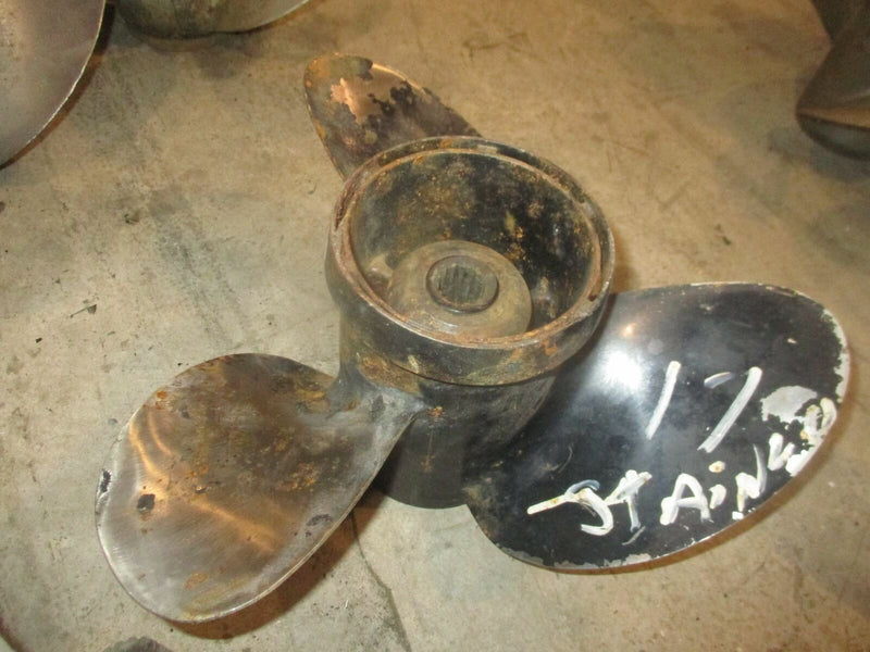 Johnson Evinrude outboard stainless steel propeller 15 by 17 (387518)