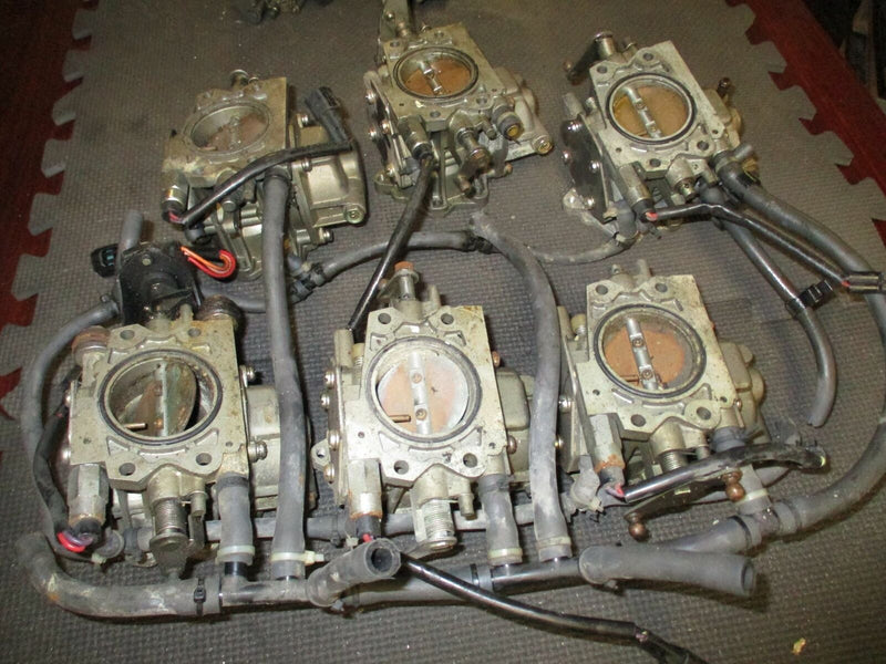 1991 255hp Yamaha 2-Stroke Outboard Carburetor Set of 6 [61A-00] 61A-14301-00