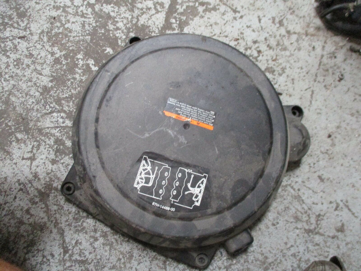 2003 yamaha VMAX OX66 150hp fuel injection outboard flywheel cover 67h-81337