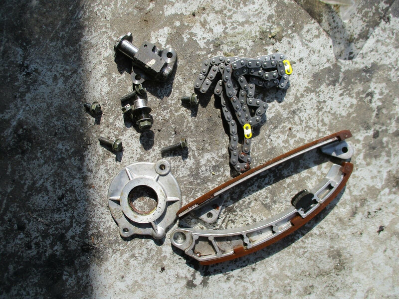 2004 Johnson/Suzuki 25hp 4 stroke outboard timing chain guides and tensioner