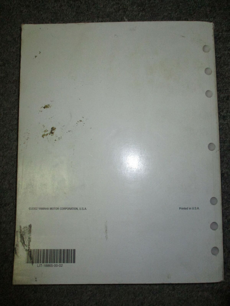 Yamaha 2002 Marine Technical Guide [LIT-18865-00-02]