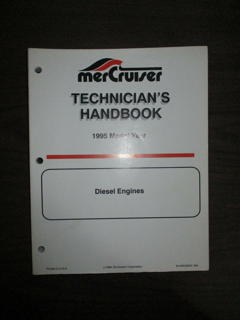 1995 Mercury MerCruiser Technician's Handbook "Diesel Engines" [90-806536950]