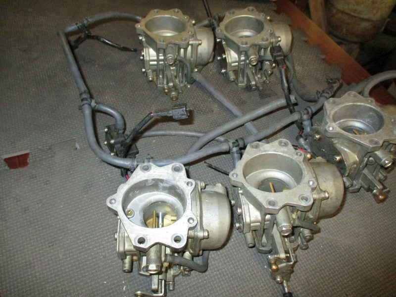 1996 225hp Yamaha 2-Stroke Outboard Carburetor Set of 5 [62J-02] 62J-14301-02