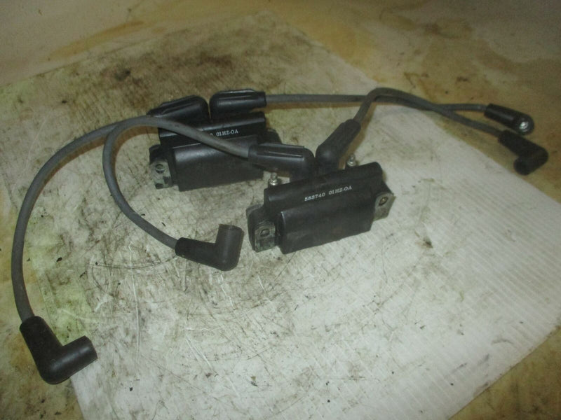 Johnson 90hp 2 stroke outboard dual ignition coil set (583740)