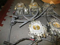 Load image into Gallery viewer, 1996 225hp Yamaha 2-Stroke Outboard Carburetor Set of 5 [62J-02] 62J-14301-02
