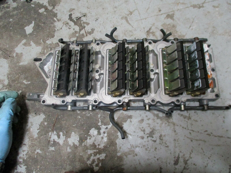 2000 yamaha 150 OX66 SWS II outboard Intake manifold with reeds 65l-13610-01
