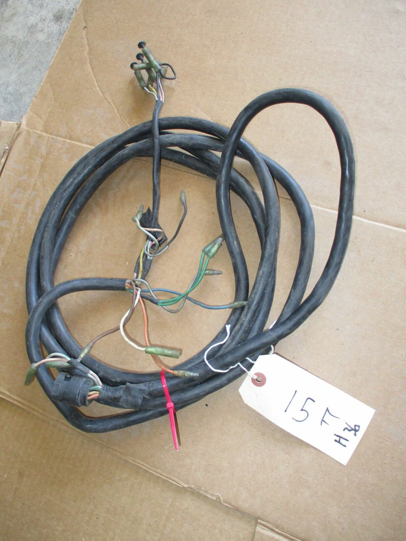 Suzuki outboard round black plug style 15ft rigging harness