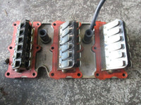 Load image into Gallery viewer, 2008 Evinrude 90hp outboard E-tec intake manifold with reed valve set 350494
