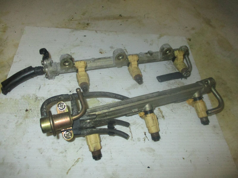 Yamaha 225hp 4 stroke outboard fuel rail with injector set