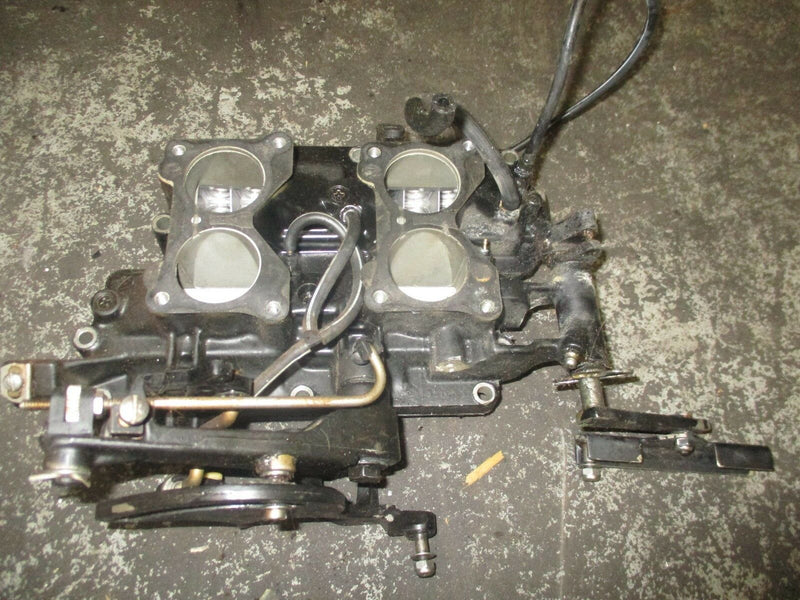 1995 Johnson 88hp outboard intake manifold with reeds 186549