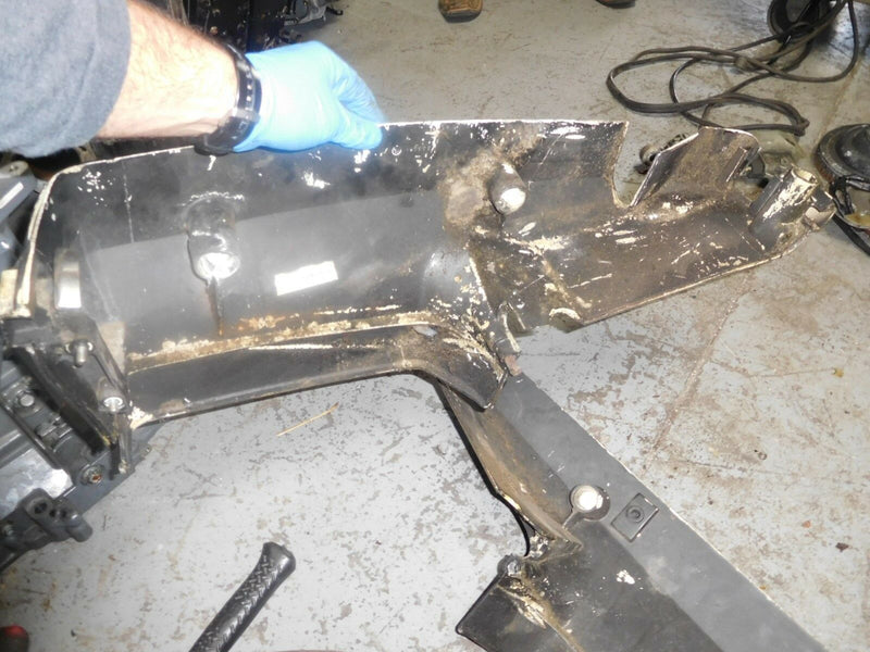 johnson tracker 40hp outboard side cowling set