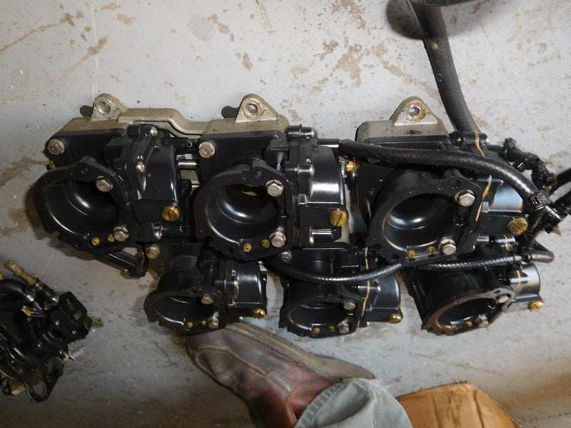 1988 Johnson 200hp J200TXCCR outboard Carburetor Set 398360