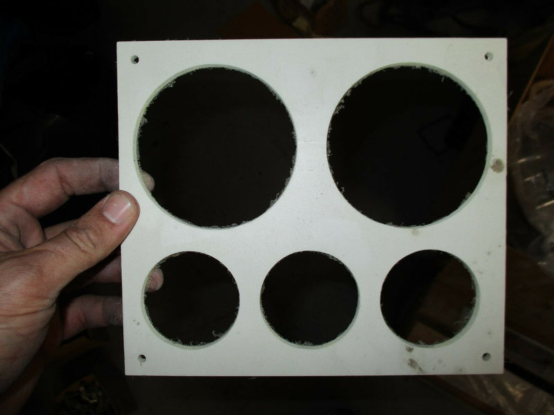 Boat marine guage cluster mount plate precut 2, 3.25",3,2 7x8