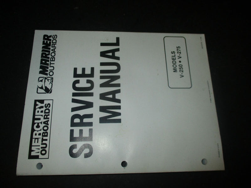 NEW Mercury Outboard Service Manual Models V-250 V-275