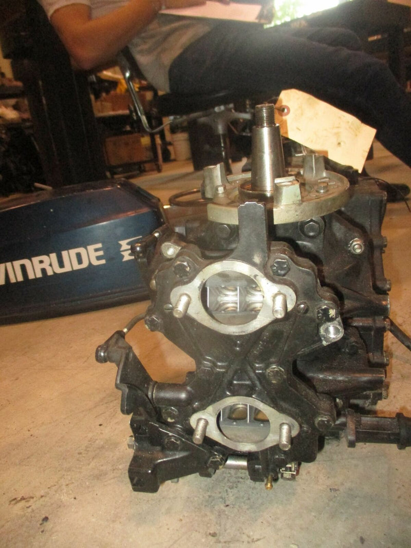 Evinrude 50hp 2 stroke outboard crankcase powerhead